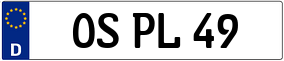 Trailer License Plate